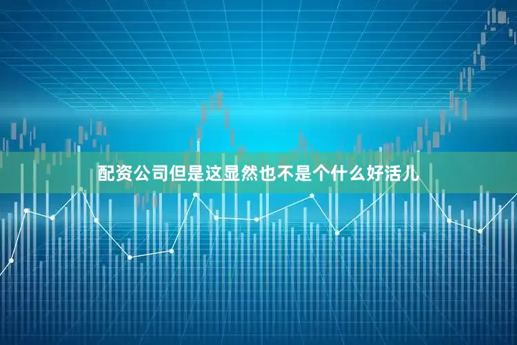 配资公司但是这显然也不是个什么好活儿