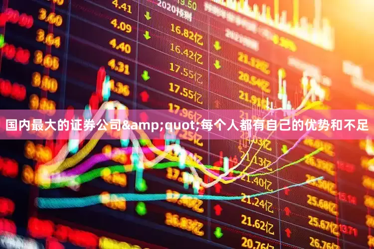 国内最大的证券公司&quot;每个人都有自己的优势和不足